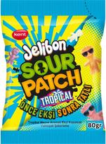 Guminukai SOUR PATCH KIDS, tropinių vaisių skonio, 80 g