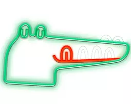 Forever Light FLNJ03 JURASSIC CROC Neon LED Signboard