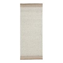 Apverčiamas/rankų darbo smėlio spalvos iš vilnos kilimas 80x200 cm Nifelia – Kave Home