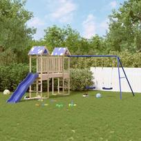 Lauko žaidimų aikštelės komplektas pušies medienos masyvas