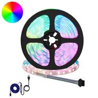 LED juosta 2 pcs Juoda ir permatoma 5500 mm Varis ir plastikas