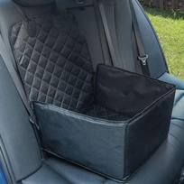 Automobilio sėdynė šunims juodos spalvos 45x45x25/55cm