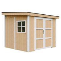 PREMIUM kokybės sodo namelis Timbela - M938B, 5.9 m² - A231x248x294 cm - Be grindų ir šoninės sienos - su dažų rinkiniu HARVEST HONEY