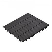 Terasos plytelės, sujungiamas plastikas 30x30x2 cm, tamsiai pilka, lauko grindys