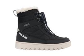 Viking Fleek Warm GTX vaikiški žieminiai batai su užtrauktuku – juodi