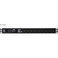 Maitinimo juosta Aten Basic Metered 1U PDU 10A 9 lizdų C13 | PE1109G-AT-G | 4710469340512
