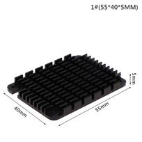 Aliuminio lydinio radiatorius, skirtas Raspberry Pi skaičiavimo moduliui 4 cm4,55*40*5/55*40*11Mm