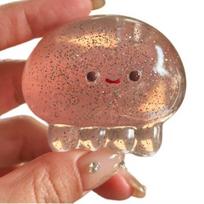 Medūzos minkštas žaislas streso malšinimui - Minkštas lėtai kylantis sensorinis žaisliukas-fidgetas Kawaii vakarėlio dovanėlės vaikams ir suaugusiems Gimtadienio dovanos rožinė
