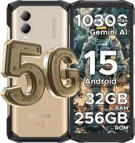 DOOGEE Blade20 Turbo 5G Mobilusis telefonas, 32GB+256GB, 10300mAh, 6.6'' Ekranas, 50MP, Android 15 auksas