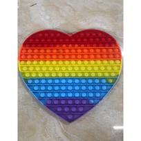 Didelis Dydis 30*30cm Milžiniški Fidget Žaislai Vaivorykštiniai Antistresiniai Stumdomi Burbuliukai Fidget Žaislai Streso Mažinimo Žaislai Vaikams Suaugusiems