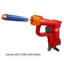 Mini Soft Bullet Blaster Outdoor Target Toy Gun with Safe Foam Darts Hand Eye Coordination Training Birthday Party Gift for Kids raudona