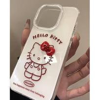 Lankas Bordo Raudona Linija Katytė Tinka Apple 16promax Mobiliojo Telefono Dėklui Iphone15plus Mielas 14 iPhone 16