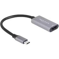 Delock USB adapter, USB-C male > HDMI female 4K 60hz grey, 15cm, HDR and HDCP 60020