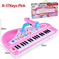 37 klavišų vaikiškas elektroninis pianinas vargonų klaviatūra su mikrofonu Švietimo žaislai Muzikos instrumentas Vaikams Berniukui Mergaitei Dovanos