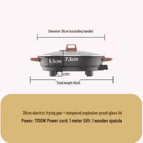 New XL Electric Crepe Maker & Multifunctional Pancake Frying Pan for Dumplings