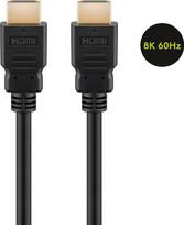 Goobay Ultra High-Speed HDMI™-Kabel mit Ethernet (8K@60Hz) Vergoldete Anschlüsse, HDMI™-Stecker (Typ A), Kabellänge 7,5m