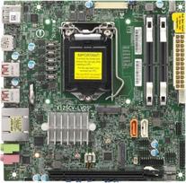 SUPERMICRO X12SCV-LVDS - Motherboard - Mini-ITX - LGA1200-Sockel - W480E Chipsatz - USB 3.2 Gen 2 - 2 x Gigabit LAN - Onboard-Grafik (CPU erforderlich) - HD Audio