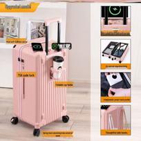 Xiao Yan Extra Large Capacity Silent Wheel Trolley Luggage 24 inch rožinė