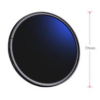 K&F CONCEPT 82 mm itin plonas kintamas ND filtras ND2–ND400 reguliuojamas neutralaus tankio filtras ND2-ND400 67mm