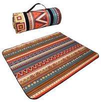 Lauko sustorėjęs drėgmei atsparus pikniko kilimėlis, personalizuotas, paprastas, nešiojamas paplūdimio vejos kilimėlis 150 x 150 CM beige