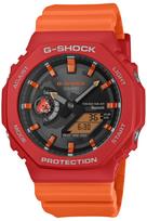 „Casio Charles Darwin Foundation“ bendradarbiavimo tvirtas raudonas „G-Shock“ laikrodis, modelis, „Bluetooth“, saulės energija varomas, ekologiškos medžiagos, GA-B2100DF-4AJR.