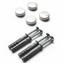 4x nerūdijančio plieno dangteliai Ø14 mm