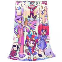 Anime The Amazing Digital Circus Blankets Fleece Spring Autumn Multi-function Ultra-Soft Throw Blanket for Sofa Travel Bedspread 75x100cm 30x40in