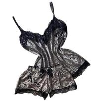 Autumn Winter Velvet Pajamas Set Women's Sexy Lingerie Sleepwear Nightwear Cute Cami Top and Shorts Pijama Sets Loungewear S mėlyna