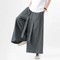 Kiniško stiliaus Harajuku lino medvilnės lino kelnės vyrams japoniško kimono kelnės vyrams gatvės apranga vasara retro plačių kelnių klešniais XXXXXL juoda