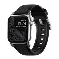 Išmanusis laikrodis Dirželis Apple Watch 1-9/SE/ Ultra/Ultra 2 Nomad Black / Silver