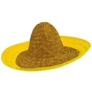 Karnavalinio kostiumo priedas, sombrero, Widmann, geltonas, 48 cm