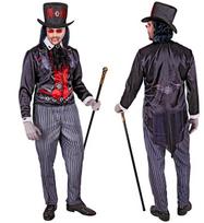 "GREITAS VAMPYRŲ KOSTIUMAS" (švarkas, kelnės, kepurė, jabot)