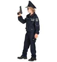 Karnavalinis kostiumas, Policininkas, Widmann, 3 dalys su striuke, kelnėmis ir kepure