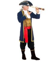 „7 JŪRŲ PIRATAS“ (paltas, liemenė su žabo, rankogaliai, kelnės, diržas, batų uždangalai, kepurė, raištis akims)