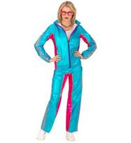 „AZURE METALLIC ELECTRONIC DANCE MUSIC PARTY FASHION SPORTINIS KOSTIUMAS“ (striukė, kelnės)