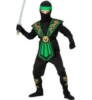 „GREEN KOMBAT NINJA“ (kombinezonas, krūtinės apsauga, diržas, rankų ir kojų raiščiai, kaukė, galvos juosta)