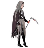 „GRIM REAPER“ (suknelė su kaulais, pėdkelnės ir pirštinės, apsiaustas su gobtuvu, grandinėlės)