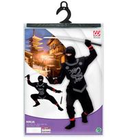 „JUODASIS NINJA“ (paltas su raiščiais, kelnės su raiščiais, krūtinės šarvai, kaukė)