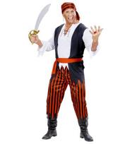 „KARIBŲ PIRATAS“ (marškinėliai su liemene, kelnėmis, diržu, bandana)