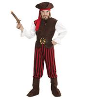 „KARIBŲ PIRATAS“ (marškinėliai su liemene, kelnėmis, diržu, batų užvalkalais, galvos juosta, kepure)
