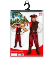 „KARIBŲ PIRATAS“ (marškinėliai su liemene, kelnėmis, diržu, batų užvalkalais, galvos juosta, kepure)