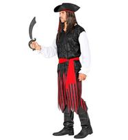 „KARIBŲ PIRATAS“ (marškinėliai su liemene, kelnėmis, diržu, galvos juosta, skrybėle)