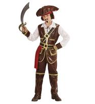 „KARIBŲ PIRATŲ KAPITONAS“ (marškiniai su liemene, kelnės su batų užvalkalais, diržas, varčia, skrybėlė)