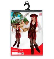 „KARIBŲ PIRATŲ MERGINA“ (suknelė, diržas, batų užvalkalai, galvos juosta, skrybėlė)