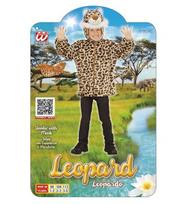 Karnavalinis kostiumas, Pliušinis leopardas, Widmann, džemperis su gobtuvu ir kauke