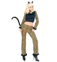 „LEOPARD“ (viršus, kelnės su uodega, ausys, kaklo papuošalas su brangakmeniu)