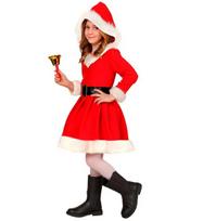 „MISS SANTA“ (suknelė su gobtuvu, diržas)