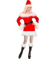 „MISS SANTA“ aksomas ir pliušas (suknelė, diržas, kepurė)