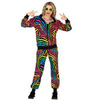 „NEON RAINBOW ANIMALIER PARTY FASHION SPORTINIS KOSTIUMAS“ (striukė, kelnės)