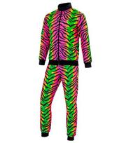 „NEON RAVE ANIMALIER PARTY FASHION SPORTINIS KOSTIUMAS“ (striukė, kelnės)
